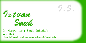 istvan smuk business card